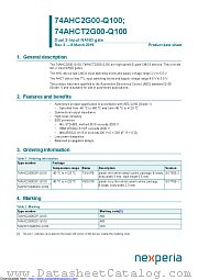 74AHC2G00DC-Q100 datasheet pdf Nexperia