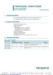 74AHCT2G08DP datasheet pdf Nexperia