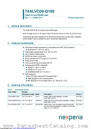 74ALVC00D-Q100 datasheet pdf Nexperia