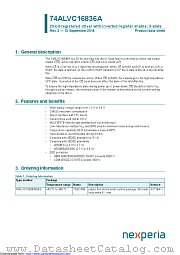74ALVC16836ADGG datasheet pdf Nexperia