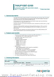 74AUP1G07GW-Q100 datasheet pdf Nexperia