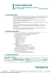 74AUP1G09GW-Q100 datasheet pdf Nexperia