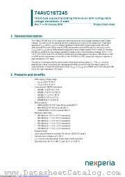 74AVC16T245DGV datasheet pdf Nexperia