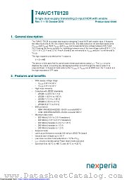 74AVC1T8128GS datasheet pdf Nexperia