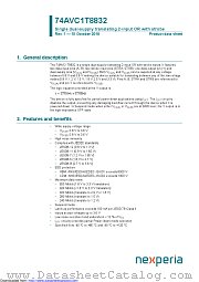 74AVC1T8832GS datasheet pdf Nexperia