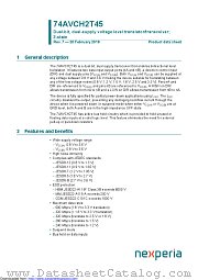 74AVCH2T45GS datasheet pdf Nexperia