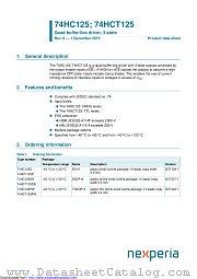 74HC125D datasheet pdf Nexperia