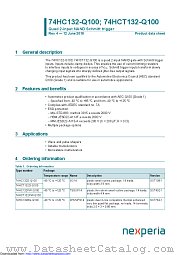 74HC132D-Q100 datasheet pdf Nexperia