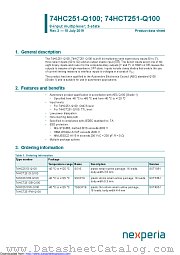 74HCT251D-Q100 datasheet pdf Nexperia