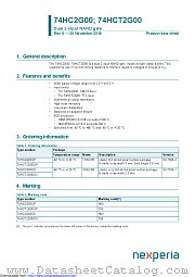 74HCT2G00DC datasheet pdf Nexperia