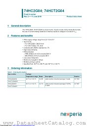 74HC2G04GV datasheet pdf Nexperia