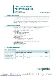 74HCT2G04GV-Q100 datasheet pdf Nexperia