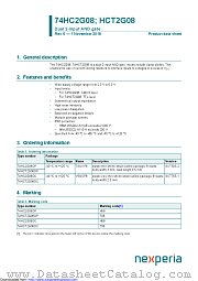 74HC2G08DC datasheet pdf Nexperia