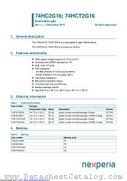 74HC2G16GV datasheet pdf Nexperia