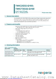 74HC2G32DC-Q100 datasheet pdf Nexperia
