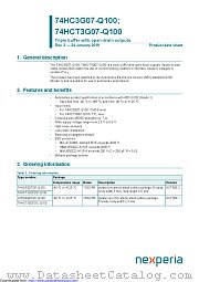 74HC3G07DP-Q100 datasheet pdf Nexperia