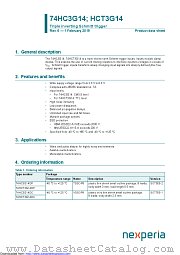 74HC3G14DC datasheet pdf Nexperia