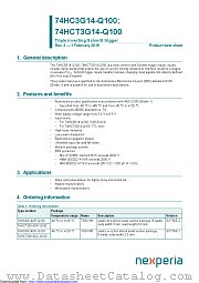74HC3G14DC-Q100 datasheet pdf Nexperia