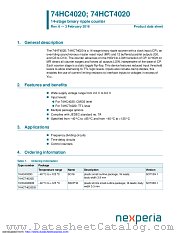 74HC4020PW datasheet pdf Nexperia