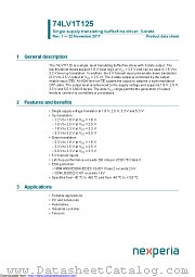 74LV1T125GW datasheet pdf Nexperia