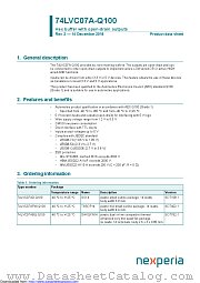 74LVC07ABQ-Q100 datasheet pdf Nexperia