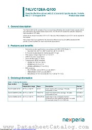 74LVC126APW-Q100 datasheet pdf Nexperia