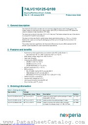 74LVC1G125GW-Q100 datasheet pdf Nexperia