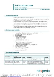 74LVC1G32GM-Q100 datasheet pdf Nexperia