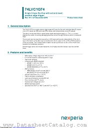 74LVC1G74GF datasheet pdf Nexperia