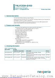 74LVC32ADB-Q100 datasheet pdf Nexperia