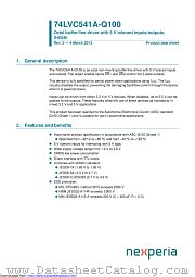 74LVC541AD-Q100 datasheet pdf Nexperia