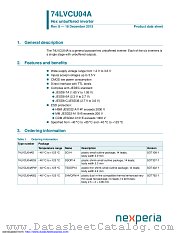 74LVCU04AD datasheet pdf Nexperia