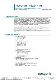 74LVC1T45GM datasheet pdf Nexperia