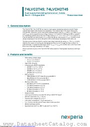 74LVCH2T45GS datasheet pdf Nexperia