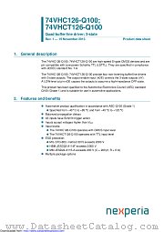 74VHC126D-Q100 datasheet pdf Nexperia