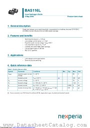 BAS116L datasheet pdf Nexperia