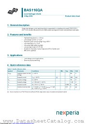 BAS116QA datasheet pdf Nexperia