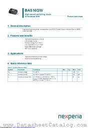 BAS16GW datasheet pdf Nexperia