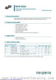 BAS16QA datasheet pdf Nexperia