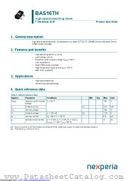 BAS16TH datasheet pdf Nexperia