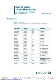 BAS40-07 datasheet pdf Nexperia