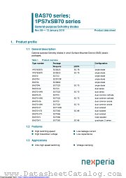 BAS70XY datasheet pdf Nexperia