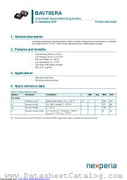 BAV70SRA datasheet pdf Nexperia