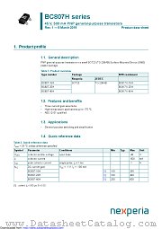 BC807-16H datasheet pdf Nexperia