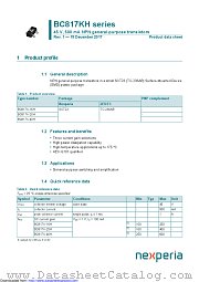 BC817K-16H datasheet pdf Nexperia