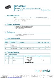 BC856BM datasheet pdf Nexperia