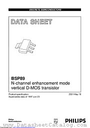 BSP89 datasheet pdf Nexperia