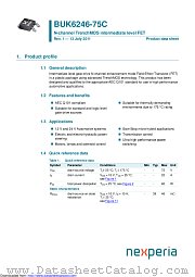 BUK6246-75C datasheet pdf Nexperia