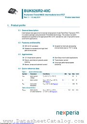 BUK626R2-40C datasheet pdf Nexperia