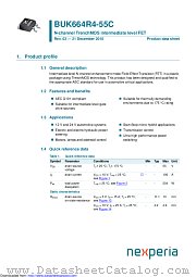 BUK664R4-55C datasheet pdf Nexperia
